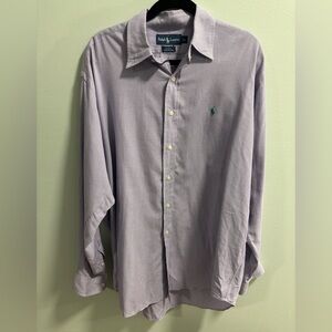 Ralph Lauren Lavender Checked Button Down Shirt‎